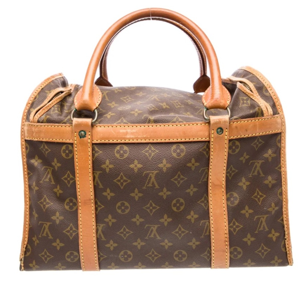 Vintage (1982) Louis Vuitton Brown and Tan Monogram Travel Bag - Picture 2 of 16